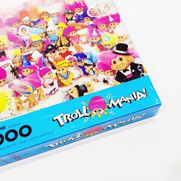 💖 SOLD 💖 BNIB Deadstock 1992 Vintage Troll Mania Springbok 1000 Pcs Puzzles - Picture 2 of 4